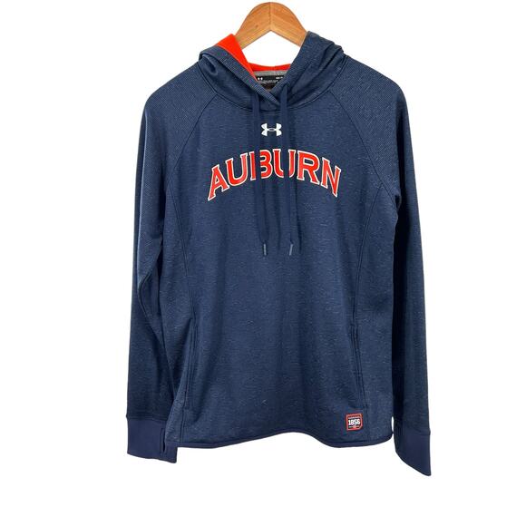 Auburn Under Armour Womens COLDGEAR Blue Size Small Sweatshirt - Picture 9 of 11